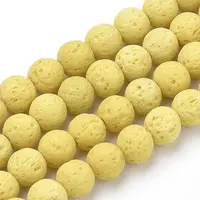 Synthetic Lava Rock Beads Strands