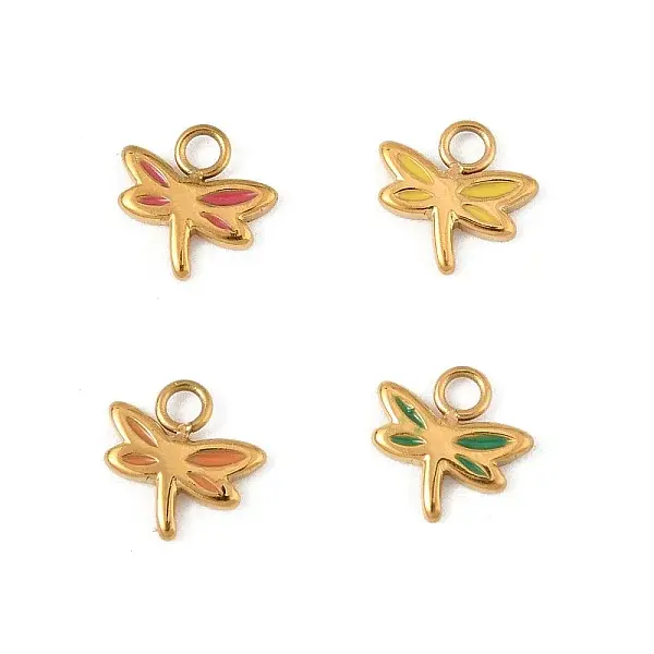 304 Stainless Steel Enamel Charms