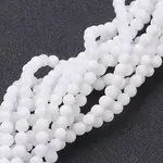 Natural White Jade Beads Strands