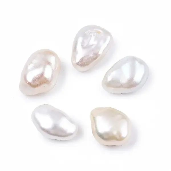 Natural Baroque Keshi Pearl Beads