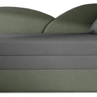 Rozkládací pohovka aga - šedá/zelenošedá (alova 36/alova 10) - levý