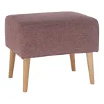 Taburet samy - starorůžová/buk