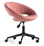 Čalouněná židle khalisa - růžová, černá