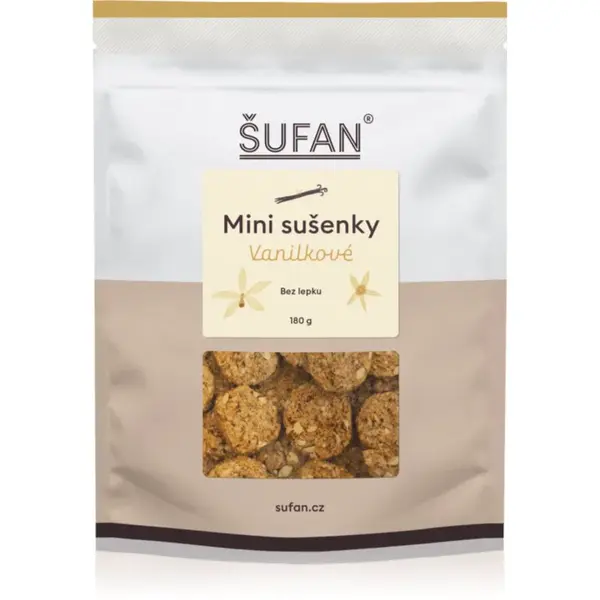 Šufan Mini sušenky Vanilkové sušenky bez lepku 180 g