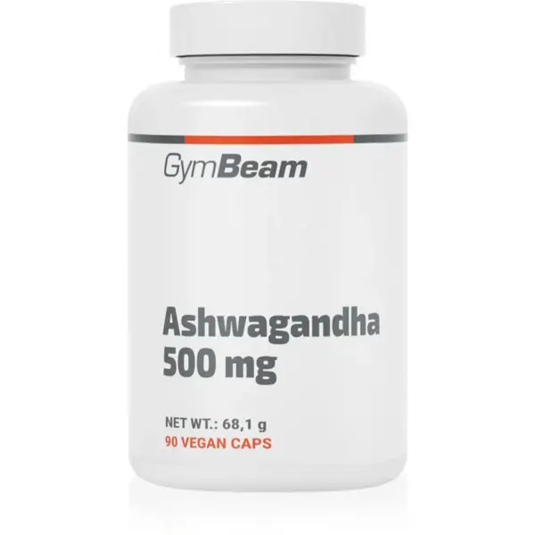 GymBeam Ashwagandha 500 mg kapsuly na podporu fyzického a duševného zdravia 90 cps