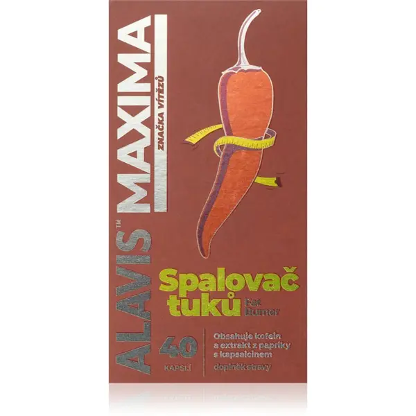 Alavis Maxima Spaľovač Tukov kapsuly s kofeínom 40 cps