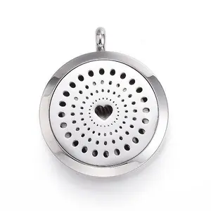 304 Stainless Steel Diffuser Locket Pendants