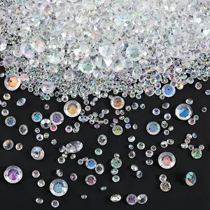 6300Pcs Acrylic Rhinestone Pointed Back Cabochons