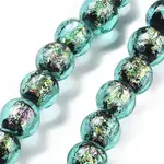 Handmade Foil Lampwork Beads Strands