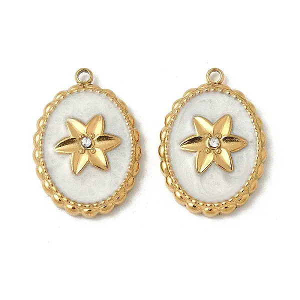 304 Stainless Steel Enamel Pendants