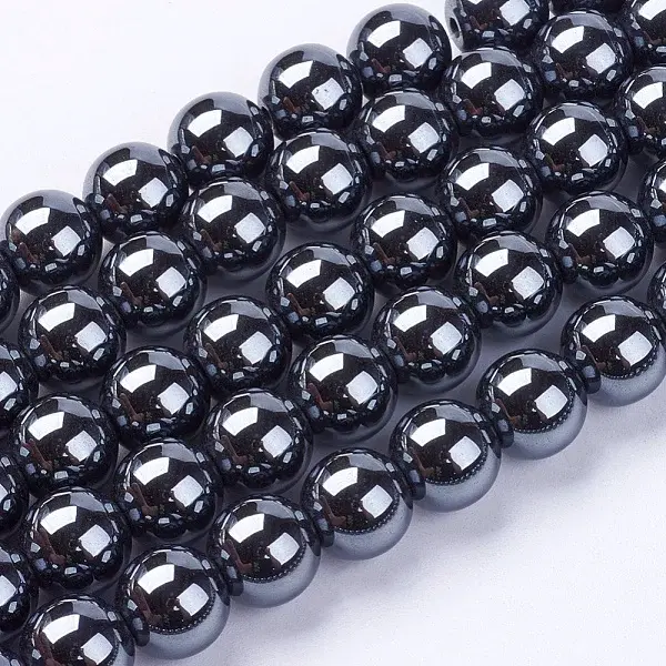 Non-Magnetic Synthetic Hematite Beads Strands