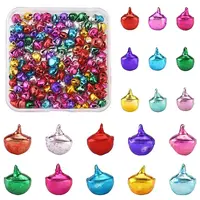 200Pcs 2 Styles Aluminum Bell Charms