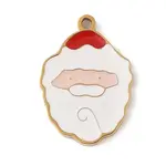 Christmas Theme Ion Plating(IP) 304 Stainless Steel Enamel Pendants