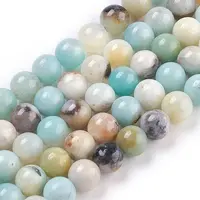 Natural Flower Amazonite Beads Strand