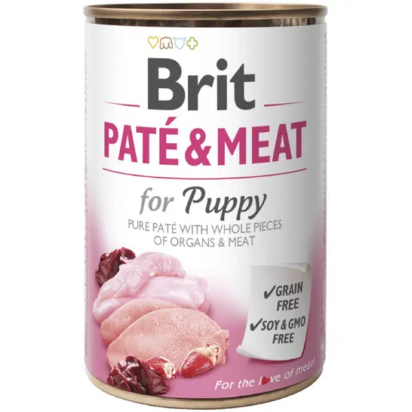 Brit konzerva Paté & Meat Puppy 400 g | Konzerva pre psov