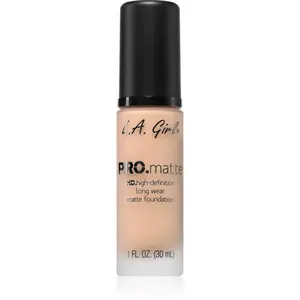 L.A. Girl Cosmetics PRO. Matte HD dlhotrvajúci make-up s matným efektom odtieň Bisque 30 ml