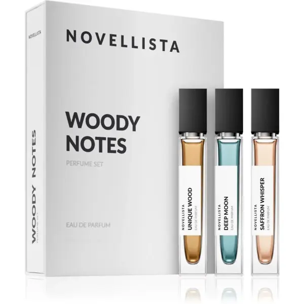 NOVELLISTA Woody Notes parfumovaná voda darčeková sada pre mužov