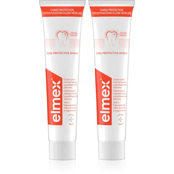 Elmex Caries Protection zubná pasta chrániaca pred zubným kazom s fluoridom 2x75 ml