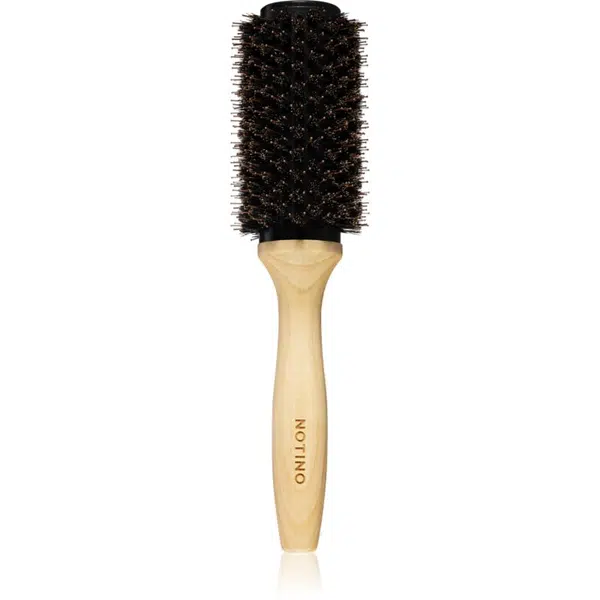 Notino Hair Collection Ceramic hair brush with wooden handle keramická kefa na vlasy s drevenou rukoväťou Ø 38 mm 1 ks