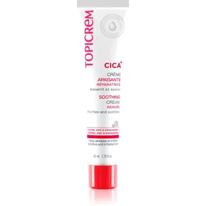 Topicrem CICA Soothing Cream intenzívny obnovujúci krém pre podráždenú pokožku 40 ml