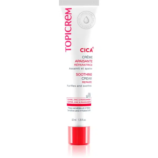 Topicrem CICA Soothing Cream intenzívny obnovujúci krém pre podráždenú pokožku 40 ml