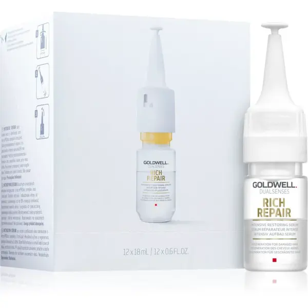 Goldwell Dualsenses Rich Repair intenzívne obnovujúce sérum pre suché a poškodené vlasy 12 x 18 ml