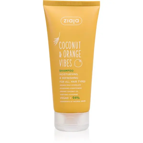 Ziaja Coconut & Orange Vibes hydratačný šampón pre všetky typy vlasov 200 ml