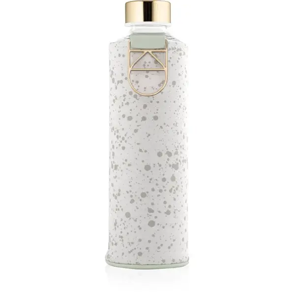Equa Mismatch sklenená fľaša na vodu + obal z umelej kože farba Essence 550 ml