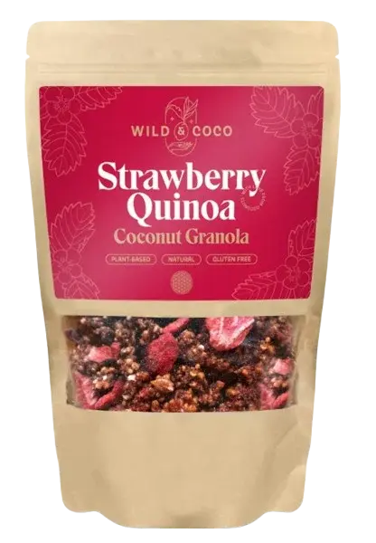 WILD & COCO Strawberry Quinoa Coconut Granola 220 g