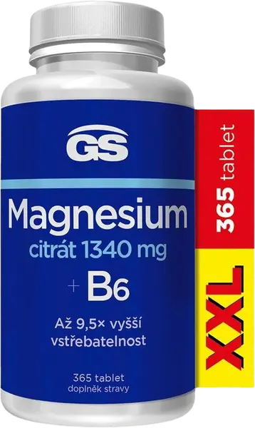 GS Magnesium citrát 1340 mg B6 567 g