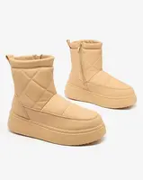 Resti Light brown women's boots a'la snow boots Kacecica