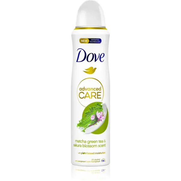 Dove Advanced Care Matcha Green Tea & Sakura Blossom deodorant sprej 150 ml