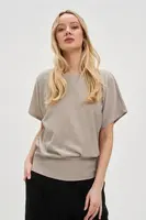 Marisse Women's T-Shirt L-Ts-4664 L.Beige