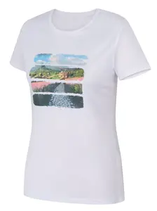 Husky  Tee Flo L white, M Dámske bavlnené tričko