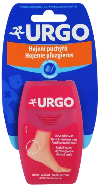 URGO Hojenie pľuzgierov Náplasť ultra diskrétna 5,9 x 3,4 cm 5 ks