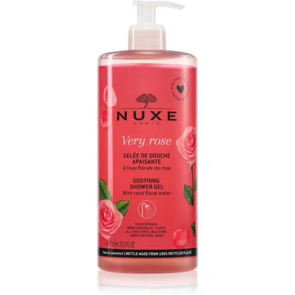 Nuxe Very Rose Soothing Shower Gel sprchový gél s vôňou ruží 750 ml