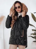 Dámska zimná bunda LUMORE s kapucňou, čierna