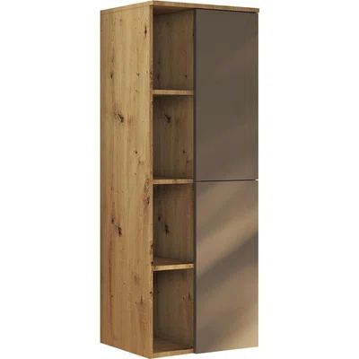 Stylife MIDI SKŘÍŇKA, antracitová, barvy dubu, 50/132/32 cm