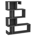 MID.YOU REGÁL, antracitová, 80/103,8/23,8 cm