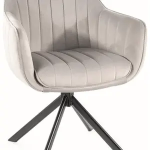 SIGNAL Jídelní židle AZALIA VELVET světle šedá