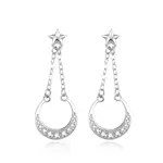 Beneto Fashion stříbrné náušnice se zirkony AGUP2287