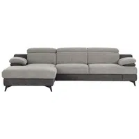 Livetastic ROHOVÁ SEDAČKA, textil, světle šedá, tmavě šedá