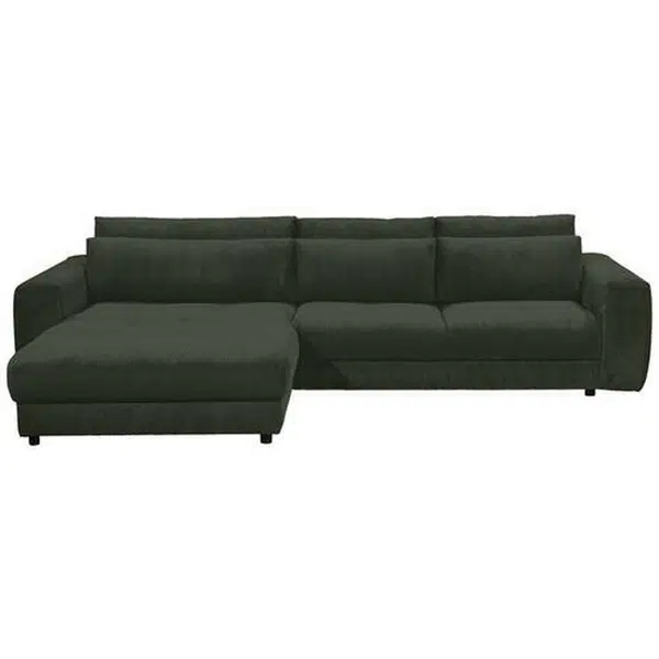 MID.YOU ROHOVÁ SEDAČKA, textil, kompozitní dřevo, tmavě zelená