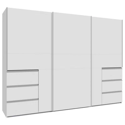Carryhome SKŘÍŇ S POSOUVACÍMI DVEŘMI, bílá, 270/200/61 cm
