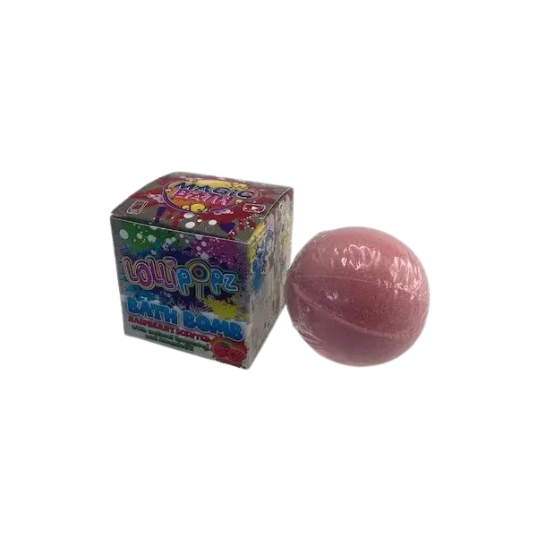 Lollipopz Šumivá koule do vany s vůní maliny