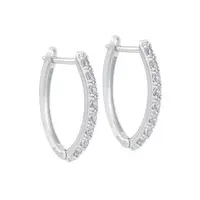 Soliter Očarujúce náušnice z bieleho zlata s čírymi kryštálmi 239 001 01107 07