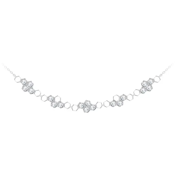 Preciosa Jemný strieborný náhrdelník Lumina 5300 00