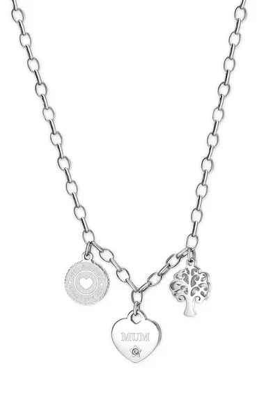 S'Agapõ Nádherný oceľový náhrdelník pre mamičku Happy SHAR04