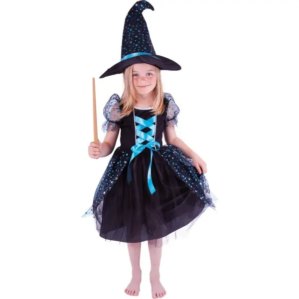 Rappa Detský kostým čarodejnice Agáta veľ. S