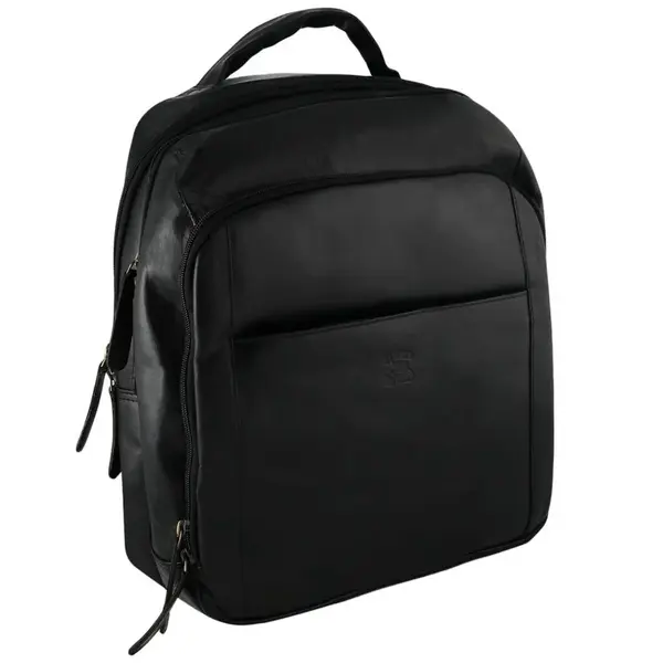 Pánský kožený batoh černý - Wild Abdon